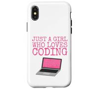 Juste une fille qui aime coder Coque pour iPhone X/XS