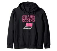 Juste une fille qui aime coder Sweat à Capuche