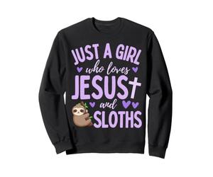 Juste Une Fille Qui Aime Jésus et Qui est paresseuse et Mignonne Sweatshirt