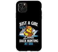 Juste Une Fille Qui Aime la Chasse au Canard en mer Rubber Duck Cruise Coque pour iPhone 11 Pro Max