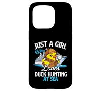 Juste Une Fille Qui Aime la Chasse au Canard en mer Rubber Duck Cruise Coque pour iPhone 15 Pro
