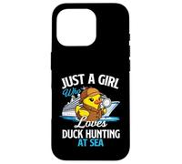Juste Une Fille Qui Aime la Chasse au Canard en mer Rubber Duck Cruise Coque pour iPhone 16 Pro