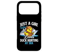Juste Une Fille Qui Aime la Chasse au Canard en mer Rubber Duck Cruise Coque pour iPhone 17 Pro Max