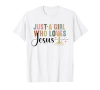 Juste Une Fille Qui Aime la Foi chrétienne de Jésus T-Shirt