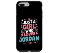 Juste Une Fille Qui Aime la Jordanie, Jolie Fan ou Partenaire de Jordan Coque pour iPhone 7 Plus/8 Plus