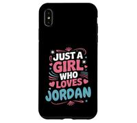 Juste Une Fille Qui Aime la Jordanie, Jolie Fan ou Partenaire de Jordan Coque pour iPhone XS Max