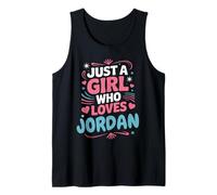 Juste Une Fille Qui Aime la Jordanie, Jolie Fan ou Partenaire de Jordan Débardeur