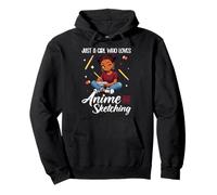 Juste Une Fille Qui Aime l'anime et Le Dessin de Mangas pour Femmes Afro Sweat à Capuche