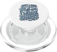 Juste Une Fille Qui Aime l'art bohème des Requins-Baleines PopSockets PopGrip pour MagSafe
