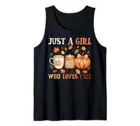 Juste Une Fille Qui Aime l'automne, Une Saison d'automne Confortable pour Thanksgiving Débardeur