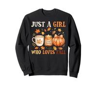 Juste Une Fille Qui Aime l'automne, Une Saison d'automne Confortable pour Thanksgiving Sweatshirt