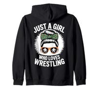 Juste Une Fille Qui Aime Le catcheur Girl Kids Sweat à Capuche