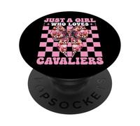 Juste Une Fille Qui Aime Le Chien Cavaliers King Charles Spaniel PopSockets PopGrip Adhésif