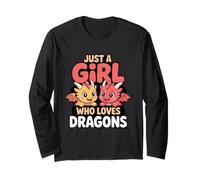 Juste Une Fille Qui Aime Le Fun Fantastique des Dragons Manche Longue