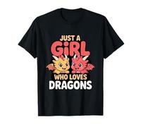 Juste Une Fille Qui Aime Le Fun Fantastique des Dragons T-Shirt