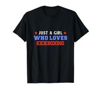 Juste Une Fille Qui Aime Le Kickboxing Funny Kickboxer T-Shirt Graphique avec Valeur