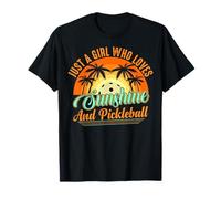 Juste une fille qui aime le soleil et le pickleball vintage T-Shirt