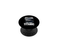 Juste Une Fille Qui Aime Le Titanic RMS Titanic Ship Icebearg PopSockets PopGrip Adhésif