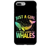 Juste une fille qui aime les baleines, belles couleurs pastel arc-en-ciel Coque pour iPhone 7 Plus/8 Plus