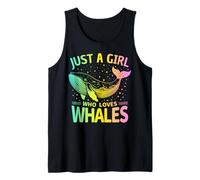Juste une fille qui aime les baleines, belles couleurs pastel arc-en-ciel Débardeur