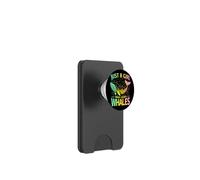 Juste une fille qui aime les baleines, belles couleurs pastel arc-en-ciel PopSockets PopWallet pour MagSafe