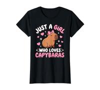 Juste Une Fille Qui Aime Les capybaras, Un Animal Mignon T-Shirt Graphique avec Valeur
