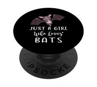 Juste Une Fille Qui Aime Les Chauves-Souris PopSockets PopGrip Adhésif