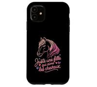 Juste Une Fille Qui Aime Les Chevaux Horse Coque pour iPhone 11