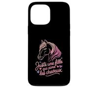 Juste Une Fille Qui Aime Les Chevaux Horse Coque pour iPhone 13 Pro Max