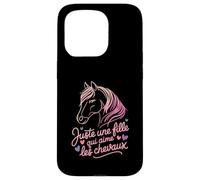 Juste Une Fille Qui Aime Les Chevaux Horse Coque pour iPhone 15 Pro