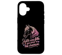 Juste Une Fille Qui Aime Les Chevaux Horse Coque pour iPhone 16