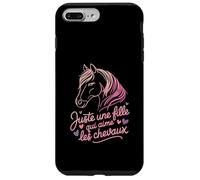 Juste Une Fille Qui Aime Les Chevaux Horse Coque pour iPhone 7 Plus/8 Plus