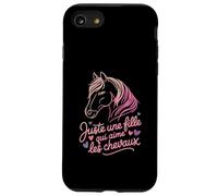 Juste Une Fille Qui Aime Les Chevaux Horse Coque pour iPhone SE (2020) / 7/8