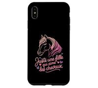 Juste Une Fille Qui Aime Les Chevaux Horse Coque pour iPhone XS Max