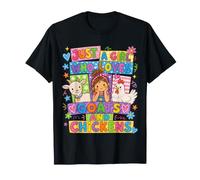 Juste Une Fille Qui Aime Les chèvres et Les Poulets Poulet de chèvre de Ferme T-Shirt