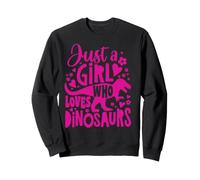 Juste Une Fille Qui Aime Les Dinosaures Funny Pink Sweatshirt