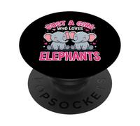 Juste Une Fille Qui Aime Les éléphants, Joli Duo PopSockets PopGrip Adhésif