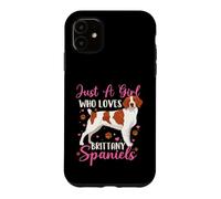 Juste Une Fille Qui Aime Les épagneuls bretons - American Brittany Coque pour iPhone 11