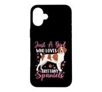Juste Une Fille Qui Aime Les épagneuls bretons - American Brittany Coque pour iPhone 16 Plus
