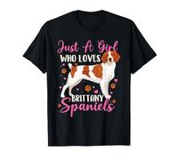 Juste Une Fille Qui Aime Les épagneuls bretons - American Brittany T-Shirt