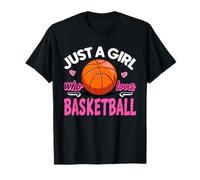Juste Une Fille Qui Aime Les Filles d'anniversaire de l'équipe de Basket-Ball et Les Femmes T-Shirt