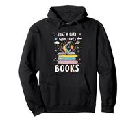 Juste Une Fille Qui Aime Les Livres, la Lecture Fantastique, Un Mignon ver de bibliothèque Sweat à Capuche