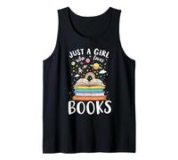 Juste Une Fille Qui Aime Les Livres, Une lectrice féminine, Un Mignon ver de bibliothèque Débardeur