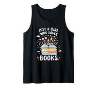 Juste Une Fille Qui Aime Les Livres, Une Lecture rêveuse, Un Mignon ver de bibliothèque Débardeur