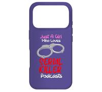 Juste Une Fille Qui Aime Les podcasts sur Les tueurs en série True Crimes Coque pour iPhone 17 Pro