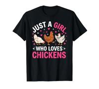 Juste Une Fille Qui Aime Les Poulets, Un Animal de Ferme T-Shirt Graphique avec Valeur