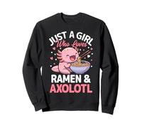 Juste Une Fille Qui Aime Les Ramen et l'axolotl Sweatshirt