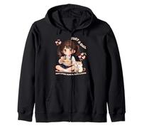 Juste Une Fille Qui Aime Les Ramen, Les Chats et Boba, Un Mignon Chat de Dessin animé Sweat à Capuche