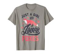 Juste une fille qui aime les renards Funny Fox Lover Women Animal T-Shirt