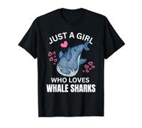 Juste une fille qui aime les requins-baleines, une jolie amante des requins-baleines T-Shirt